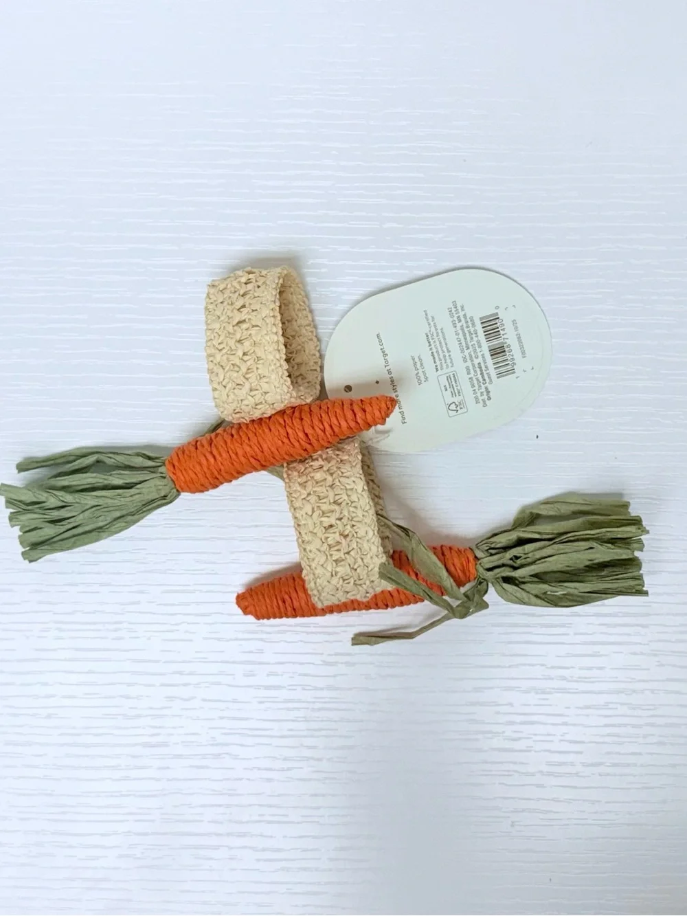 New! 2-Pack Woven Carrot Napkin Rings from Threshold™, Spring 2026